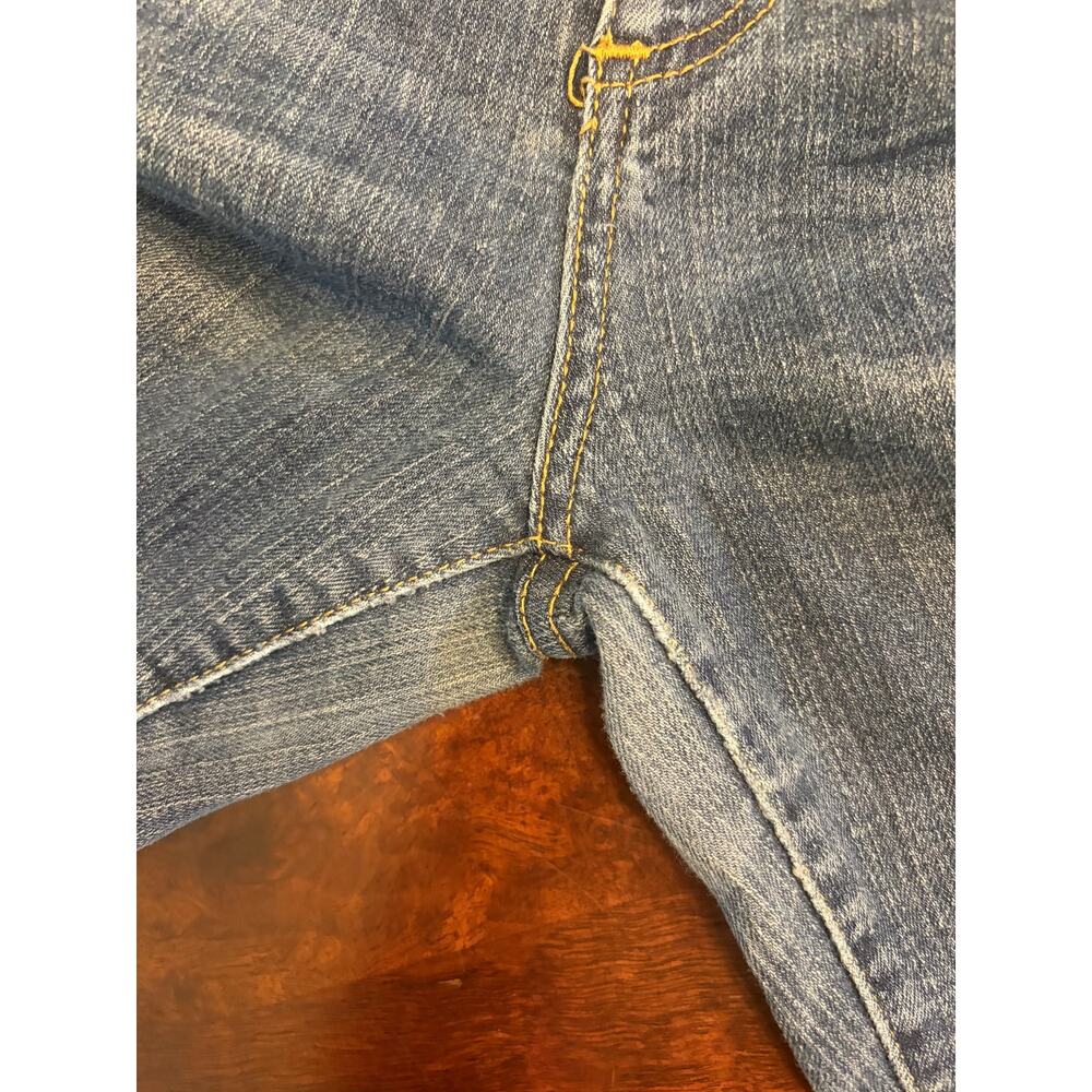 Iconic Baby Phat Y2K Flare Jeans Size 13 Dark Wash Vintage 30” Inseam - Picture 5 of 8